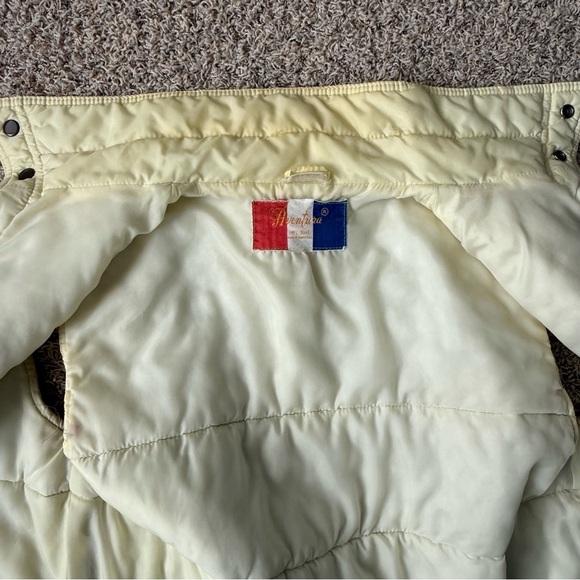 Vintage AVENTURA Grunge Brown Tan Cream Puffy Vest Earth Tones XL - Picture 8 of 13